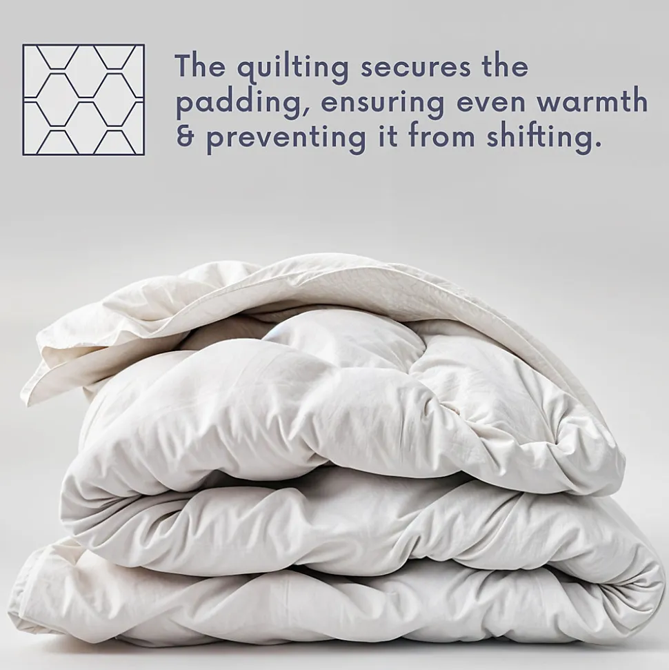 The White Stone Couette 4 Saisons avec Clips 155x200 cm