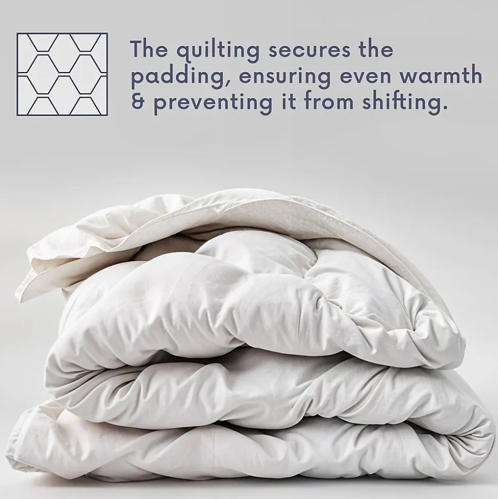 The White Stone Couette 4 Saisons avec Clips 210x260 cm
