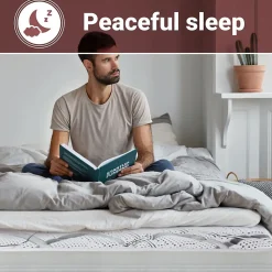 The White Stone Matelas en Mousse à Mémoire de Forme 165x210 cm Hauteur 27 cm