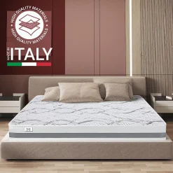 The White Stone Matelas en Mousse à Mémoire de Forme 130x170 cm Hauteur 27 cm