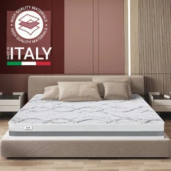 The White Stone Matelas en Mousse à Mémoire de Forme 145x185 cm Hauteur 27 cm