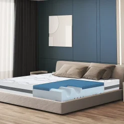 The White Stone Matelas en Mousse à Mémoire de Forme 140x190 cm Hauteur 22 cm