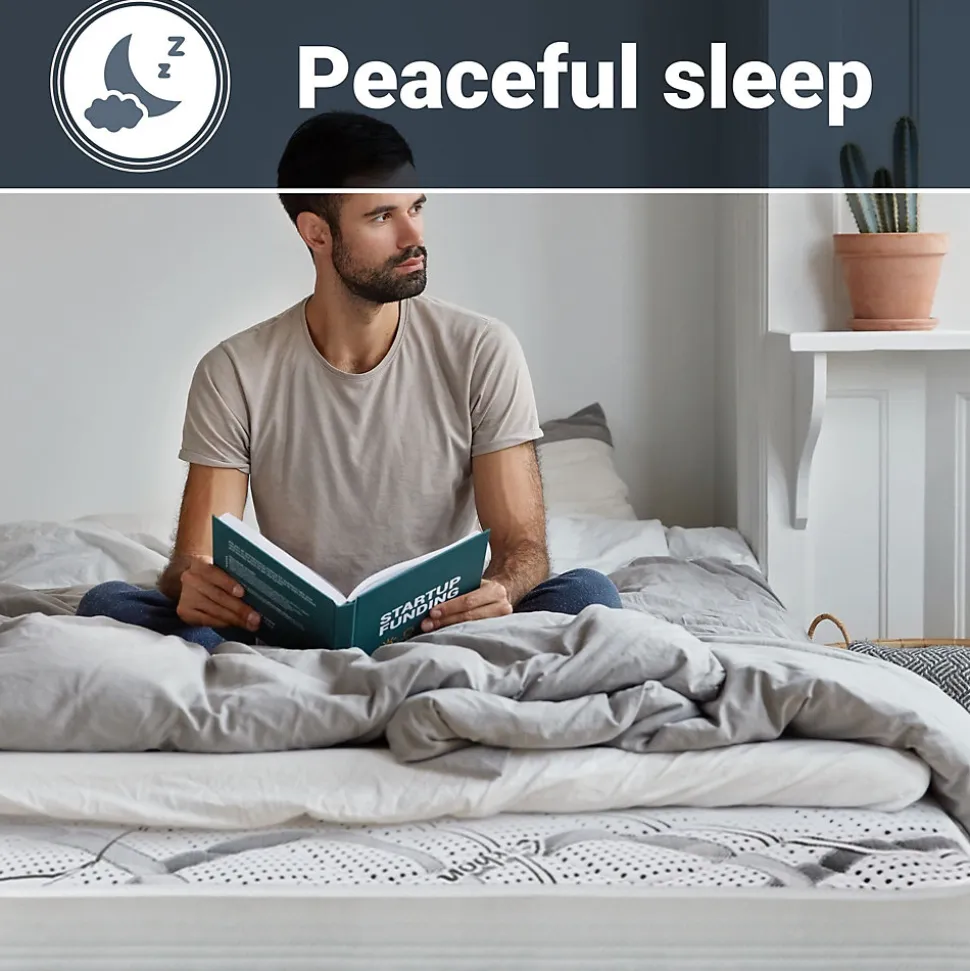 The White Stone Matelas en Mousse à Mémoire de Forme 125x180 cm Hauteur 22 cm