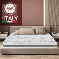 The White Stone Matelas en Mousse à Mémoire de Forme 90x195 cm Hauteur 27 cm