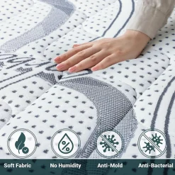 The White Stone Matelas Orthopédique 100x190 cm Fermeté Moyenne