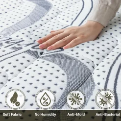 The White Stone Matelas Orthopédique 170x220 cm Fermeté Moyenne