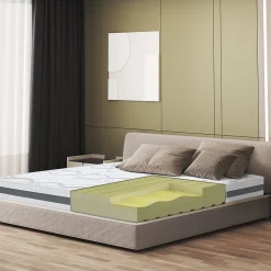 The White Stone Matelas Orthopédique 100x210 cm Fermeté Moyenne