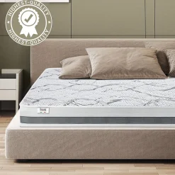 The White Stone Matelas Orthopédique 100x210 cm Fermeté Moyenne