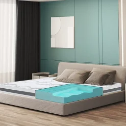 The White Stone Matelas Orthopédique 130x190 cm Fermeté Moyenne