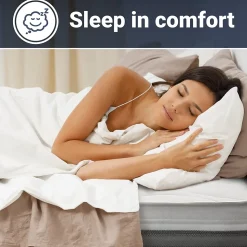 The White Stone Matelas 160x210 cm en Mousse Antibactérien