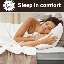 The White Stone Matelas 200x220 cm en Mousse Antibactérien