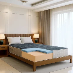 The White Stone Matelas 140x190 cm en Mousse à Mémoire, Hauteur 20 cm