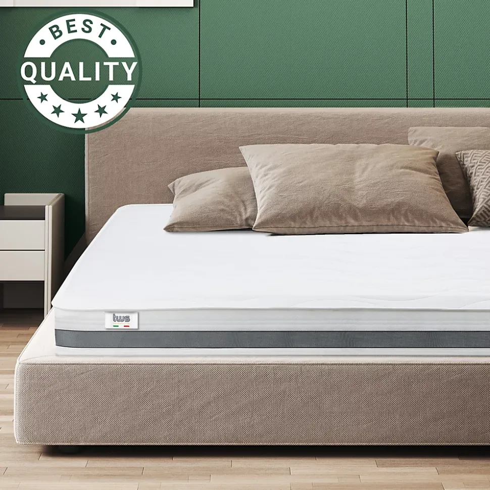 The White Stone Matelas 155x210 cm en Mousse Antibactérien