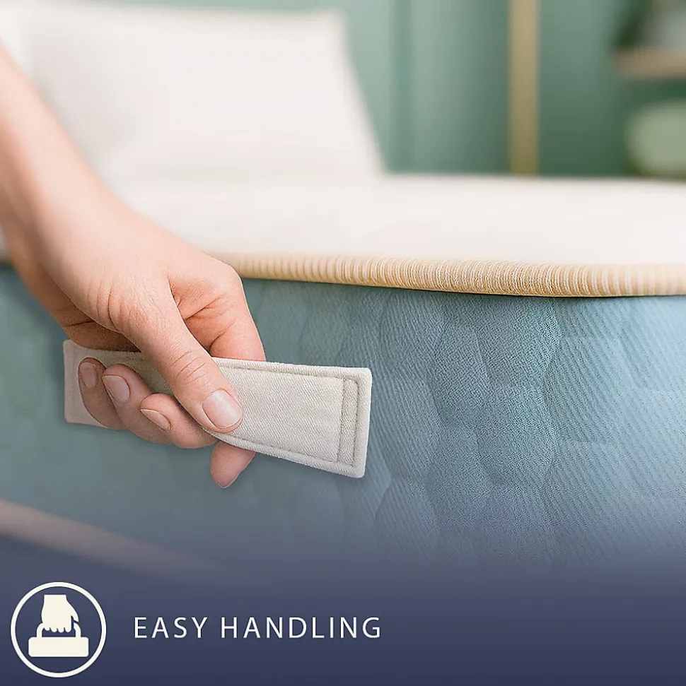 The White Stone Matelas 140x190 cm en Mousse Hypoallergénique et Memory Foam, Hauteur 22 cm