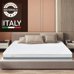 The White Stone Matelas 140x185 cm en Mousse Antibactérien