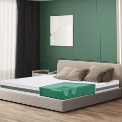 The White Stone Matelas 180x205 cm en Mousse Antibactérien