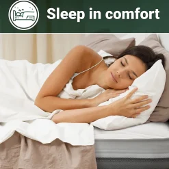 The White Stone Matelas 90x200 cm en Mousse Antibactérien