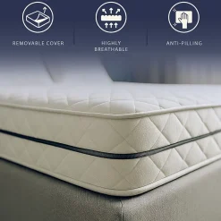 The White Stone Matelas 160x200 à Ressorts Ensachés et Mousse, 24 cm