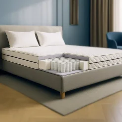 The White Stone Matelas 160x200 à Ressorts Ensachés et Mousse, 24 cm