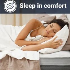 The White Stone Matelas 120x190 cm en Mousse Antibactérien