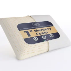 The White Stone Oreiller en Mousse à Mémoire de Forme 40 x 70 cm, Hauteur 11 cm