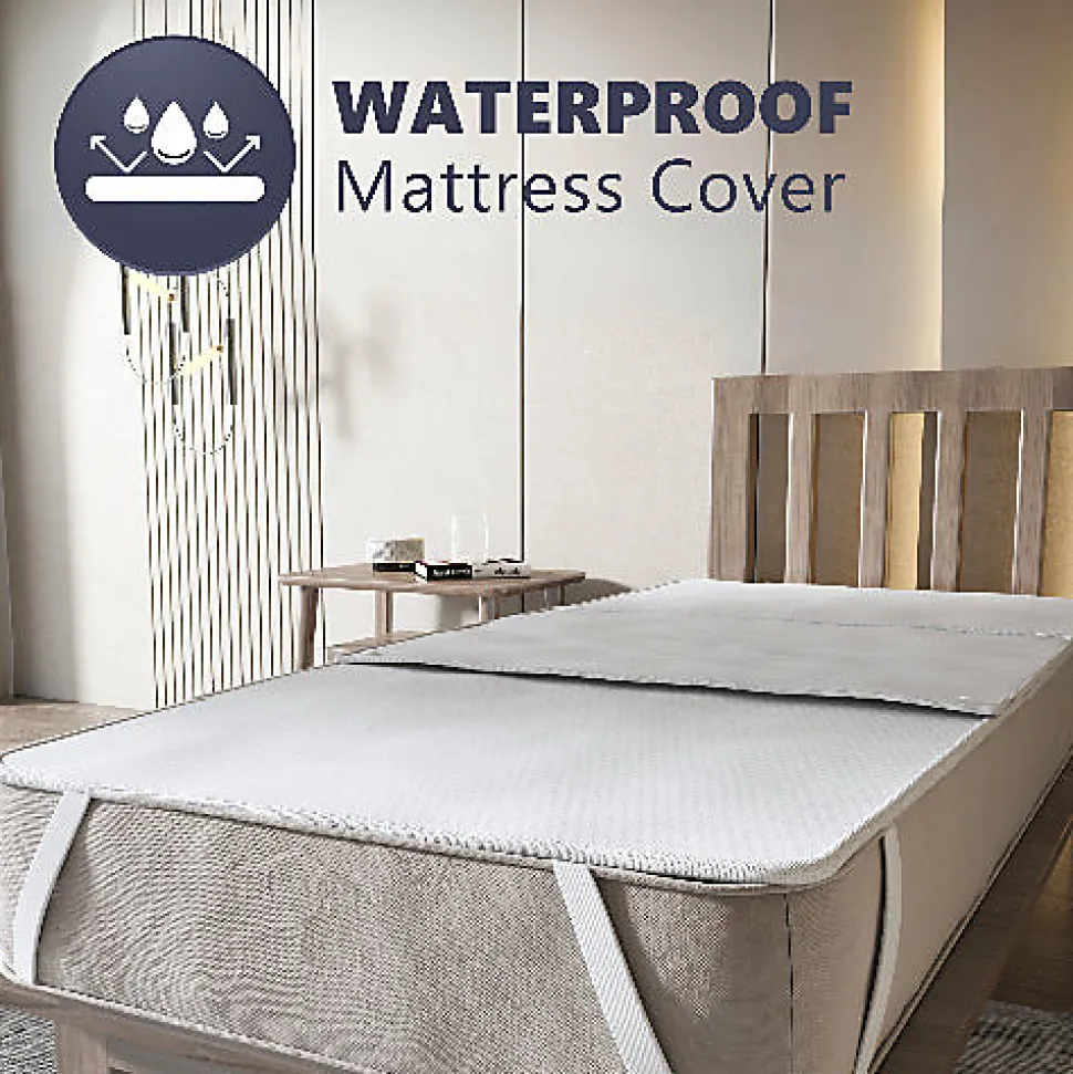 The White Stone Protège-matelas 100x200 avec 3 Alèses Amovibles