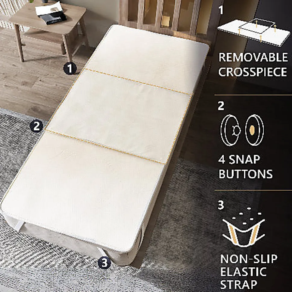 The White Stone Protège-matelas 180x200 Imperméable avec Alèse Amovible