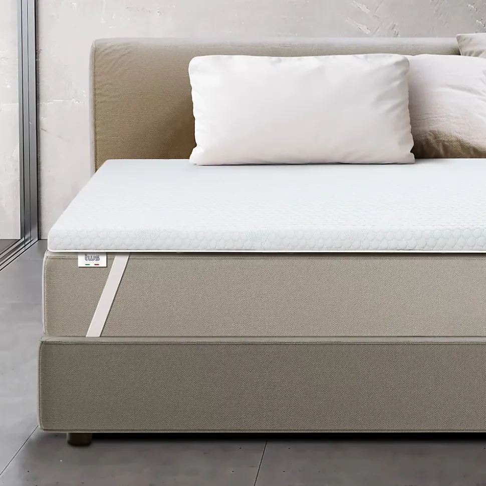The White Stone Surmatelas en mousse à mémoire de forme 90 x 210 cm
