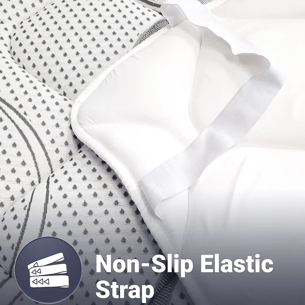 The White Stone Surmatelas 90x200 respirant hauteur 5 cm