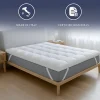 The White Stone Surmatelas 120x190 cm avec rembourrage en ouate de 1000 g/m²
