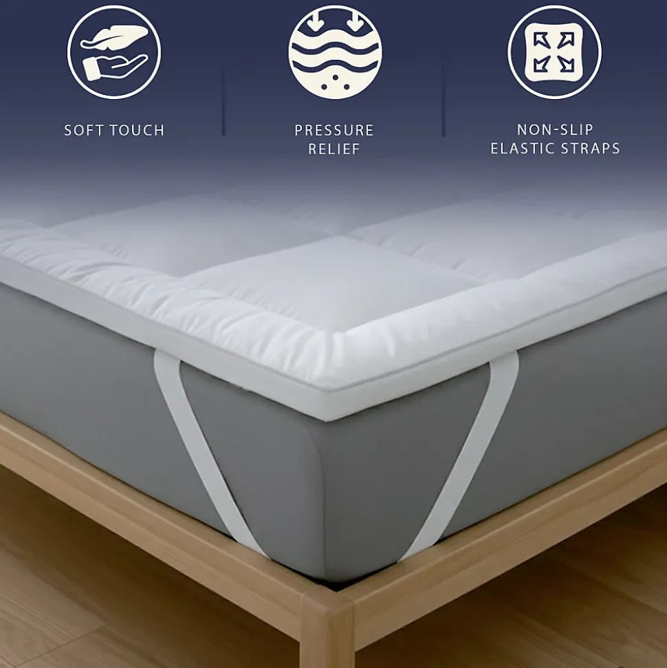 The White Stone Surmatelas 90x190 cm en ouate de 800 g