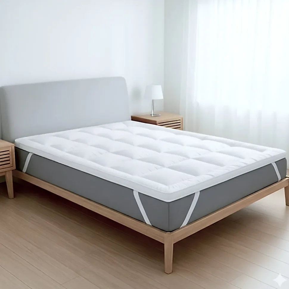 The White Stone Surmatelas 90x190 cm en ouate de 800 g