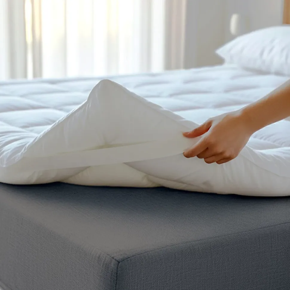 The White Stone Surmatelas 90x200 cm en ouate de 500 g
