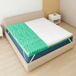 The White Stone Surmatelas 90x190 en Memory Foam Breeze à 9 Zones