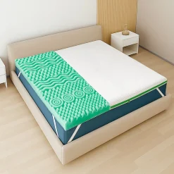The White Stone Surmatelas 90x200 en Memory Foam Breeze à 9 Zones