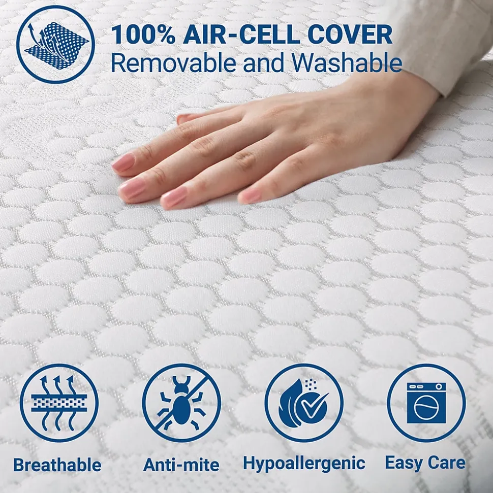 The White Stone Surmatelas en mousse à mémoire de forme 130 x 180 cm