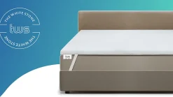 The White Stone Surmatelas en mousse à mémoire de forme 220 x 240 cm