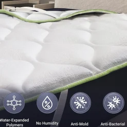 The White Stone Surmatelas Rafraîchissant avec Élastiques 80x195