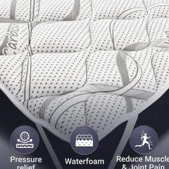 The White Stone Surmatelas 140x200 respirant hauteur 5 cm