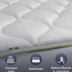 The White Stone Surmatelas Rafraîchissant avec Élastiques 180x190