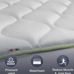 The White Stone Surmatelas Rafraîchissant avec Élastiques 120x190