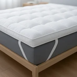 The White Stone Surmatelas 80x190 cm avec rembourrage en ouate de 1000 g/m²