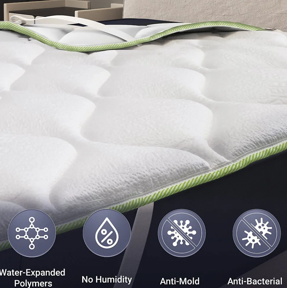 The White Stone Surmatelas Rafraîchissant avec Élastiques 100x200