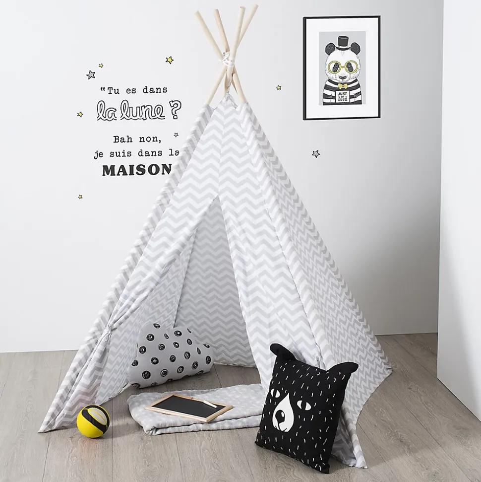 Tipi pour enfant coloris gris Atmosphera