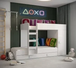 TOLEDO 2 Lit superposé 203,3/106,6/125 (blanc)