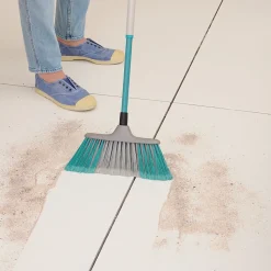 Tête de balais à poils Doux GoodHome fibres mélangées gris et bleu L.28 x l.7cm