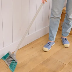 Tête de balais à poils Doux GoodHome fibres mélangées gris et bleu L.28 x l.7cm