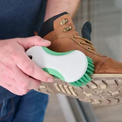 Tête de brosse à récurer poils rigide blanc l.7cm