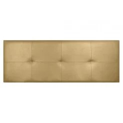 Tête de lit - Cala - Similicuir doré - 160 cm - Rembourrage en mousse HR - Fabriqué en Espagne