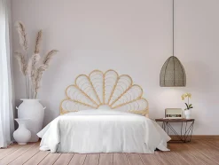 Tête de lit 140 cm - Rotin - Naturel - FLOSIA